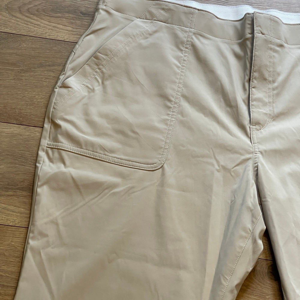 Eddie Bauer Women's WR Horizon High Rise Crop Pants Size 18 Pumice 50+UPF New - Picture 7 of 15